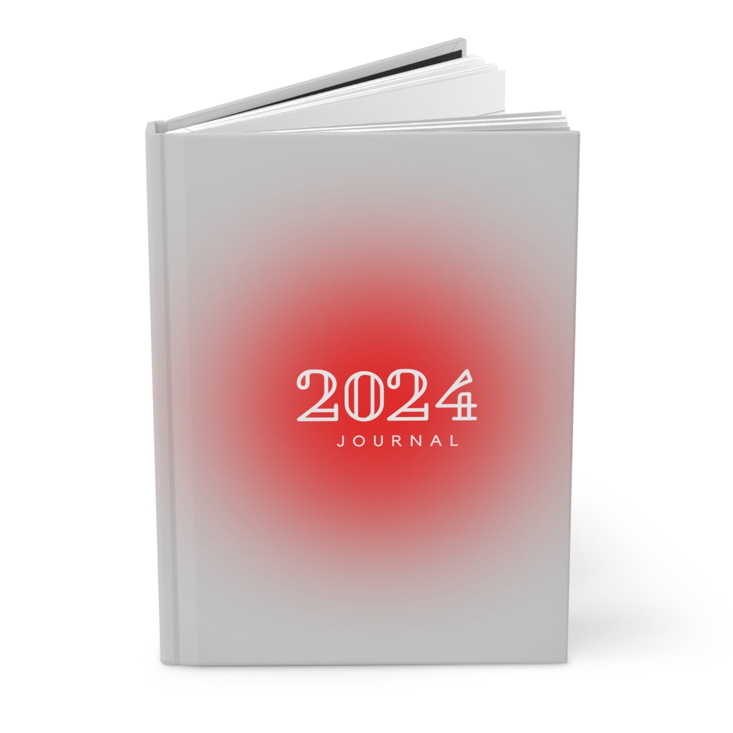 Hardcover Journal Matte 'Stay Down' RED